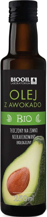 Huile d'avocat pressée à froid, non raffinée BIO 250 ml - BIOOIL